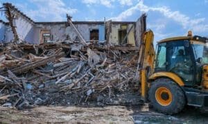 Building demolishing